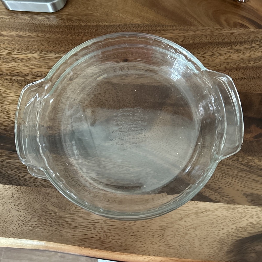 Lot 2 Glass Anchor Hocking 9in Pie Plate Bakersβ With Handles